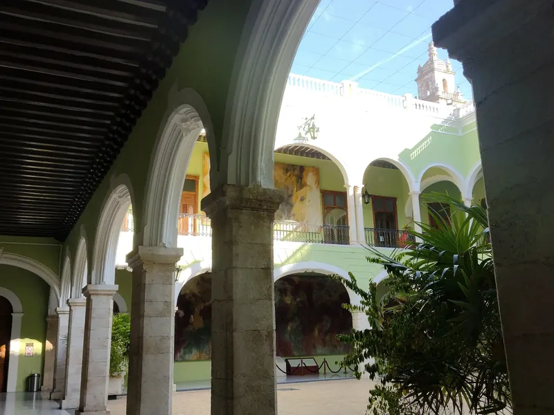 Patio del Palacio de Gobierno de Mérida, Yucatán